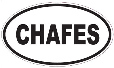 CHAFES - Oval Sticker