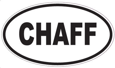 CHAFF - Oval Sticker
