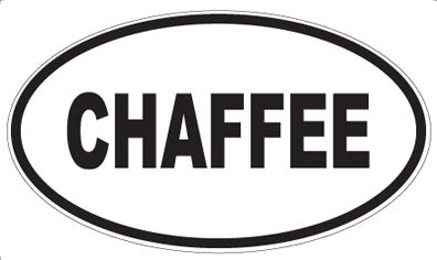 CHAFFEE - Oval Sticker