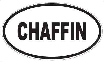 CHAFFIN - Oval Magnet