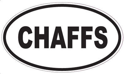 CHAFFS - Oval Sticker