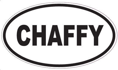 CHAFFY - Oval Sticker