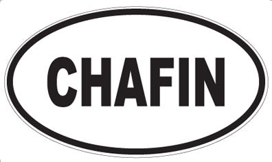 CHAFIN - Oval Sticker