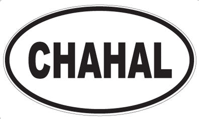 CHAHAL - Oval Sticker