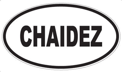 CHAIDEZ - Oval Magnet