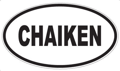 CHAIKEN - Oval Sticker