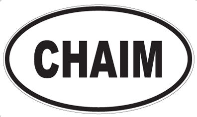 CHAIM - Oval Sticker