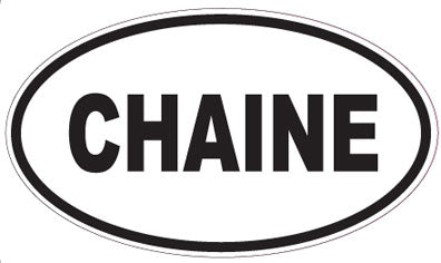 CHAINE - Oval Sticker