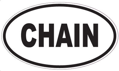 CHAIN - Oval Magnet