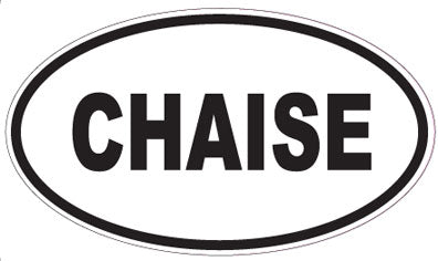 CHAISE - Oval Sticker