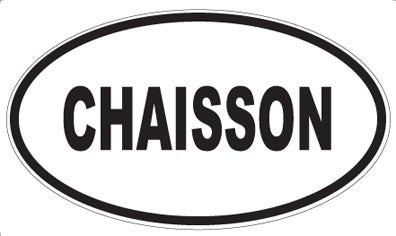 CHAISSON - Oval Sticker