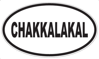 CHAKKALAKAL - Oval Magnet