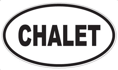 CHALET - Oval Magnet