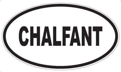 CHALFANT - Oval Sticker