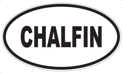 CHALFIN - Oval Magnet