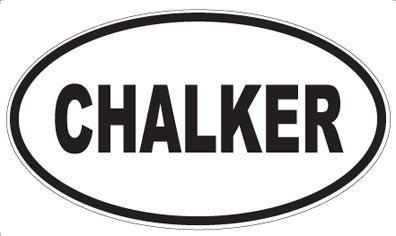 CHALKER - Oval Magnet