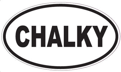 CHALKY - Oval Sticker