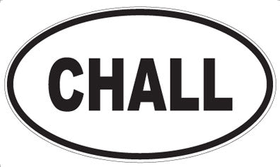 CHALL - Oval Sticker