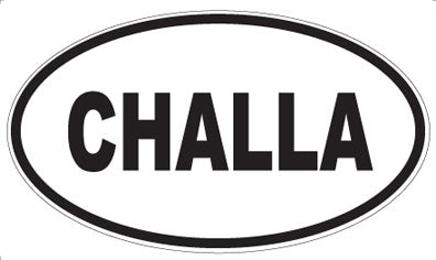 CHALLA - Oval Sticker