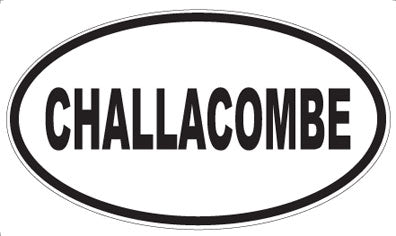 CHALLACOMBE - Oval Sticker