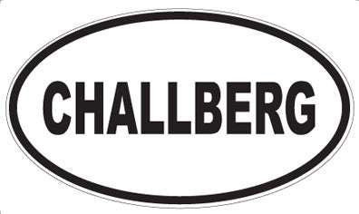 CHALLBERG - Oval Sticker