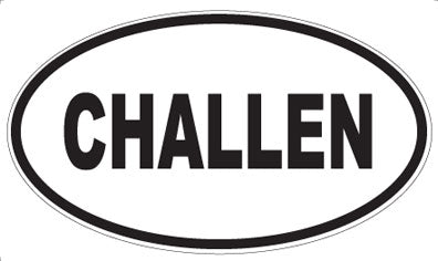 CHALLEN - Oval Sticker