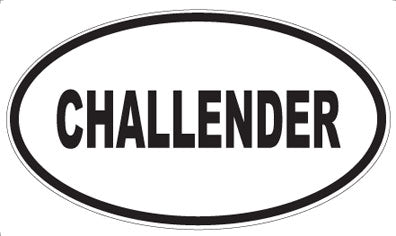 CHALLENDER - Oval Magnet