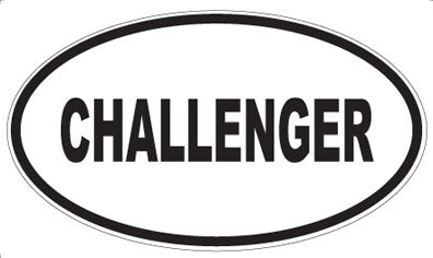 CHALLENGER - Oval Magnet