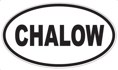 CHALOW - Oval Sticker