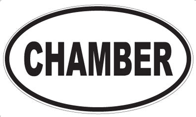 CHAMBER - Oval Sticker
