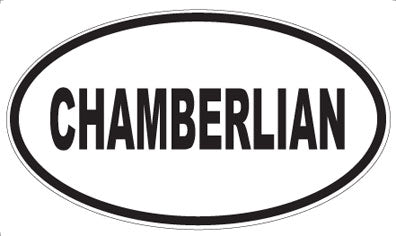 CHAMBERLIAN - Oval Magnet