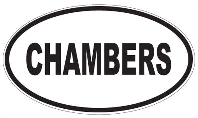 CHAMBERS - Oval Magnet