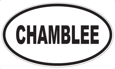 CHAMBLEE - Oval Magnet