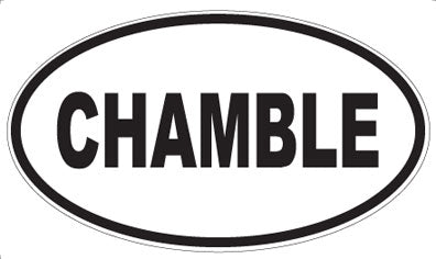 CHAMBLE - Oval Magnet
