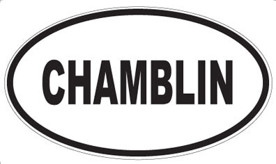 CHAMBLIN - Oval Sticker