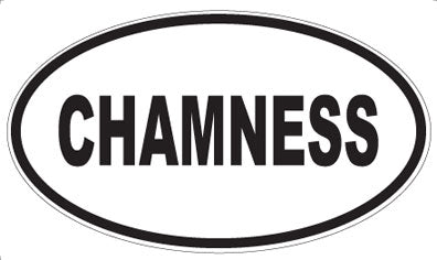 CHAMNESS - Oval Sticker