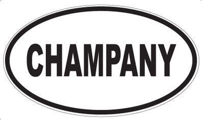 CHAMPANY - Oval Magnet