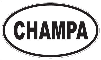 CHAMPA - Oval Magnet