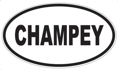 CHAMPEY - Oval Magnet