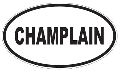 CHAMPLAIN - Oval Sticker