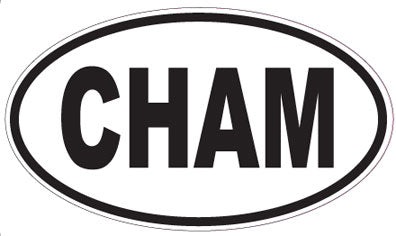 CHAM - Oval Sticker