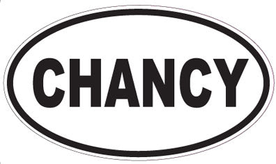 CHANCY - Oval Sticker