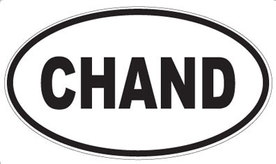 CHAND - Oval Sticker