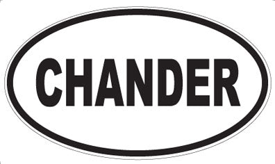 CHANDER - Oval Sticker
