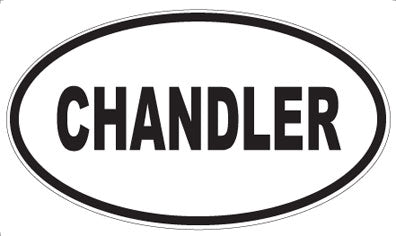 CHANDLER - Oval Sticker