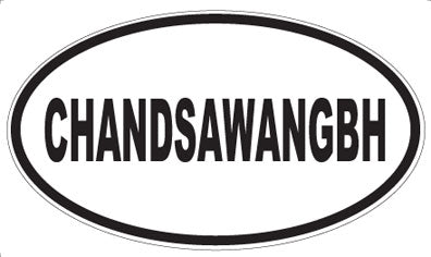 CHANDSAWANGBH - Oval Sticker