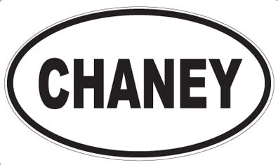 CHANEY - Oval Sticker