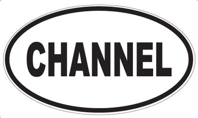 CHANNEL - Oval Sticker