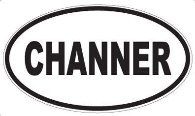 CHANNER - Oval Sticker