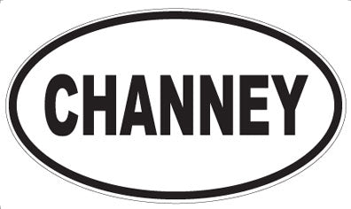 CHANNEY - Oval Sticker